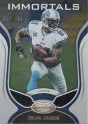 2019 Panini Certified Base Set Calvin Johnson #103 card