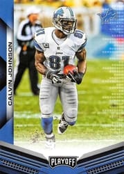 2019 Panini Playoff Base Set Calvin Johnson #198 card