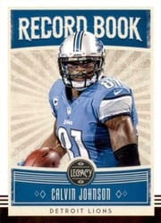 2020 Panini Legacy Record Book Calvin Johnson #RB-CJ card