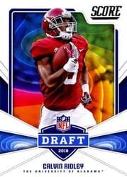 2018 Score NFL Draft Calvin Ridley #8 card