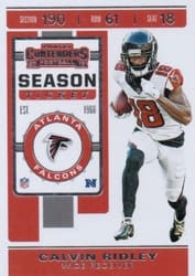 2019 Panini Contenders Base Set Calvin Ridley #86 card