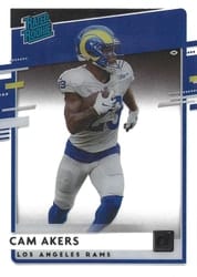 2020 Panini Chronicles Clearly Donruss Rated Rookies Cam Akers #RR-CA card