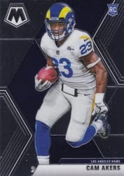 2020 Panini Mosaic Base Set Cam Akers #221 card