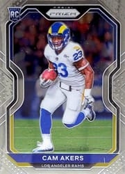 2020 Panini Prizm Base Set Cam Akers #376 card