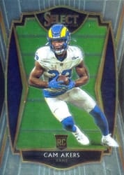 2020 Panini Select Base Set Cam Akers #155 card