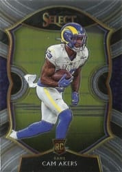 2020 Panini Select Base Set Cam Akers #55 card