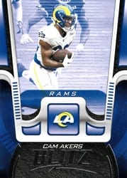 2021 Panini Playbook Blitz Cam Akers #BTZ-CAK card