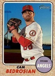 2017 Topps Heritage Base Set Cam Bedrosian #123 card