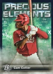 2023 Bowman Platinum Precious Elements Cam Collier #PE-21 card