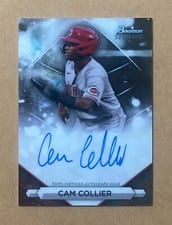 2023 Bowman Sterling Prospect Autographs Cam Collier #PA-CC card