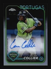 2024 Topps Pro Debut Chrome Autographs Cam Collier #PDC-115 card