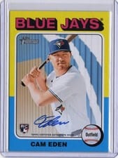 2024 Topps Heritage Real One Autograph Cam Eden #ROACE card