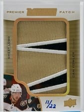 2020-21 Upper Deck Premier Mega Patch - Chest Logo Cam Fowler #PMP-CF card