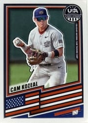 2026 Panini Stars & Stripes Prizm Base Set Cam Kozeal #75 card