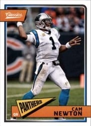 2018 Panini Classics Base Set Cam Newton #14 card