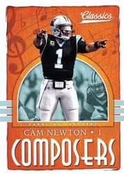 2018 Panini Classics Composers Cam Newton #10 card