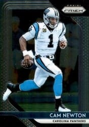 2018 Panini Prizm Base Set Cam Newton #169 card