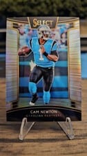 2018 Panini Select Cam Newton Maroon Prizm #82 card