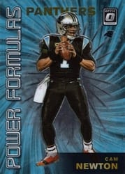 2019 Donruss Optic Power Formulas Cam Newton #PF-10 card