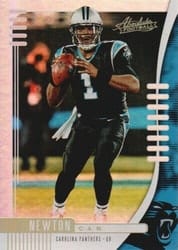 2019 Panini Absolute Base Set Cam Newton #82 card