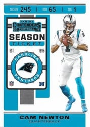 2019 Panini Contenders Base Set Cam Newton #75 card
