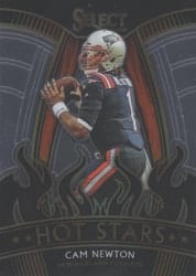 2020 Panini Select Hot Stars Cam Newton #HS17 card