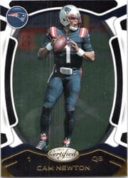 2021 Panini Certified Base Set Cam Newton #8 card