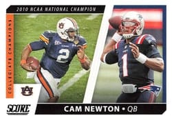 2021 Score Collegiate Champions Cam Newton #CC5 card