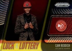2019-20 Panini Prizm Luck of the Lottery Cam Reddish #10 card