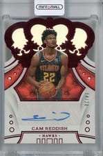 2019 Panini Crown Royale Rookie Autographs Cam Reddish #CR-CRD card