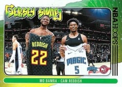 2020-21 Hoops Jersey Swap Cam Reddish / Mo Bamba #5 card