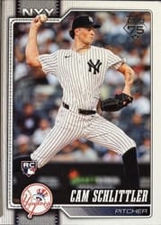 2026 Topps Base Set Cam Schlittler #111 card