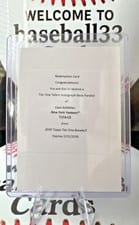2026 Topps Tier One Tier One Talent Autographs Cam Schlittler #T1TA-CS card