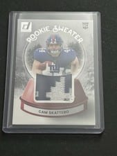 2025 Donruss Rookie Holiday Sweater Cam Skattebo #SWE-CSO card