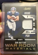2025 Panini Absolute War Room Materials Cam Skattebo #WRM-CSO card