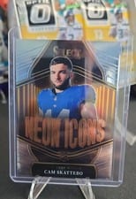 2025 Panini Select Neon Icons Cam Skattebo #20 card