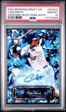 2024 Bowman Draft Sapphire Edition Selections Autographs Cam Smith #SSA-CS card