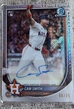 2025 Bowman Chrome Rookie Autographs Cam Smith #CRA-CSM card