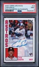 2025 Topps Archives Fan Favorite Autographs 1984 Cam Smith #84FFA-CS card