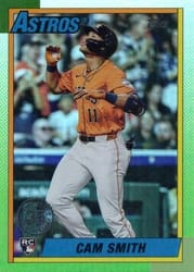 2025 Topps Update 1990 Topps Baseball Cam Smith #U90-44 card