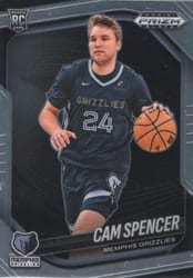 2024-25 Panini Prizm Black Base Set Cam Spencer #218 card