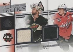 2022-23 SP Game Used 2022 NHL All-Star Game Jersey Duals Cam Talbot/Kirill Kaprizov #AS2-8 card