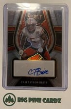 2022 Panini Select Draft Picks Rookie Signatures Cam Taylor-Britt #RS-CTB card