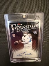 2025 Finest Finest Freshman Autographs Cam Ward #FFA-CW card