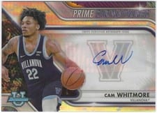 2022-23 Bowman University Chrome Prime Chrome Signatures Cam Whitmore #PCS-CW card