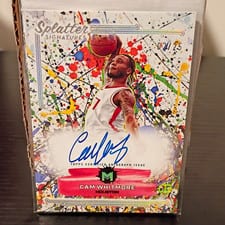 2023-24 Topps Motif Splatter Signatures Cam Whitmore #SS-CW card