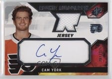 2021-22 SPx Rookie Autograph Jersey Cam York #CY card