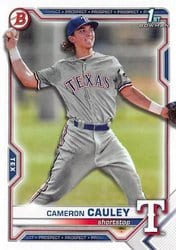 2021 Bowman Draft Base Set Cameron Cauley #BD-192 card