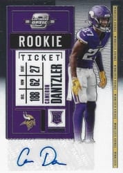 2020 Panini Contenders Optic Base Set Cameron Dantzler #170 card