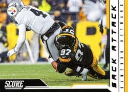 2023 Score Sack Attack Cameron Heyward #13 card